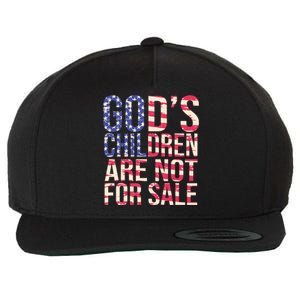 Gods Children Are Not For Sale USA Style Wool Snapback Cap