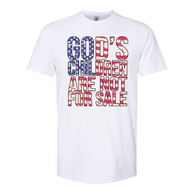 Gods Children Are Not For Sale USA Style Softstyle® CVC T-Shirt