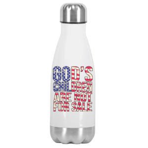 Gods Children Are Not For Sale USA Style Stainless Steel Insulated Water Bottle