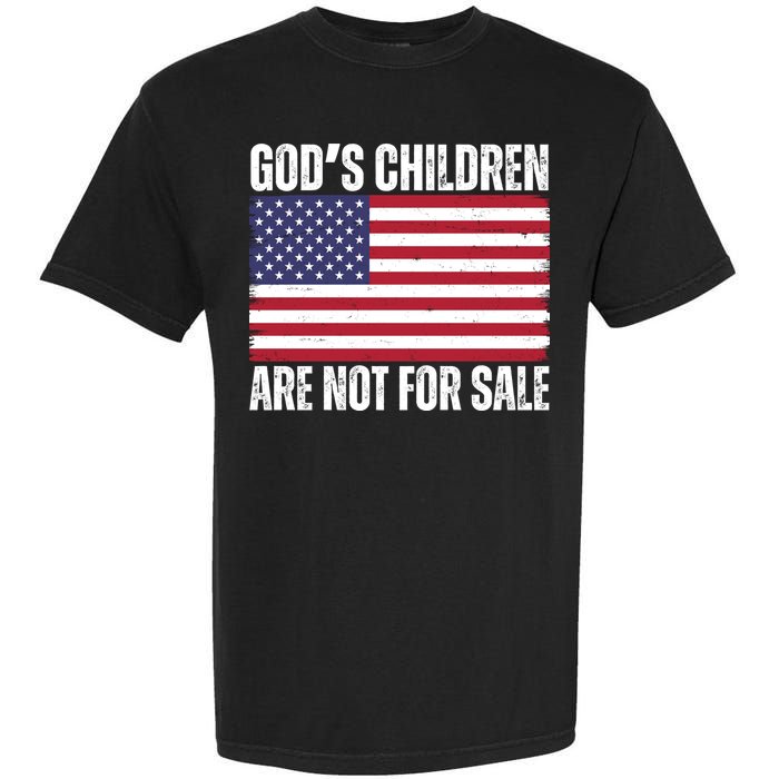 Gods Children Are Not For Sale Funny Political Garment-Dyed Heavyweight T-Shirt