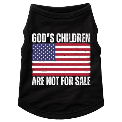 Gods Children Are Not For Sale Funny Political Doggie Tank