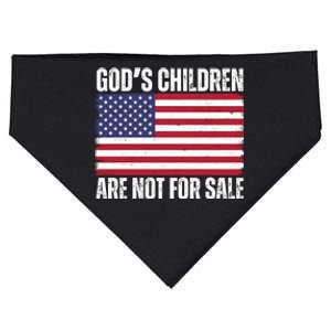 Gods Children Are Not For Sale Funny Political USA-Made Doggie Bandana