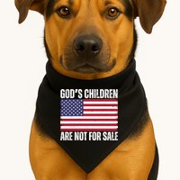 Gods Children Are Not For Sale Funny Political USA-Made Doggie Bandana