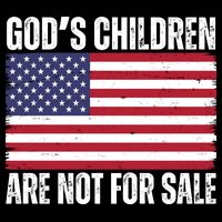 Gods Children Are Not For Sale Funny Political USA-Made Doggie Bandana
