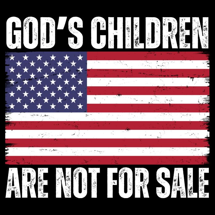 Gods Children Are Not For Sale Funny Political USA-Made Doggie Bandana