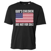 Gods Children Are Not For Sale Funny Political Cooling Performance Crew T-Shirt