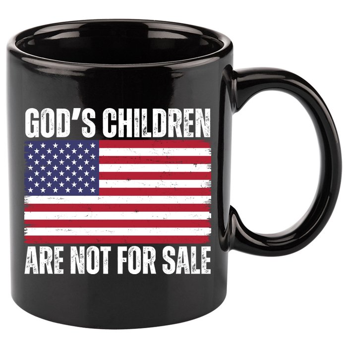 Gods Children Are Not For Sale Funny Political 11oz C Handle Ceramic Mug