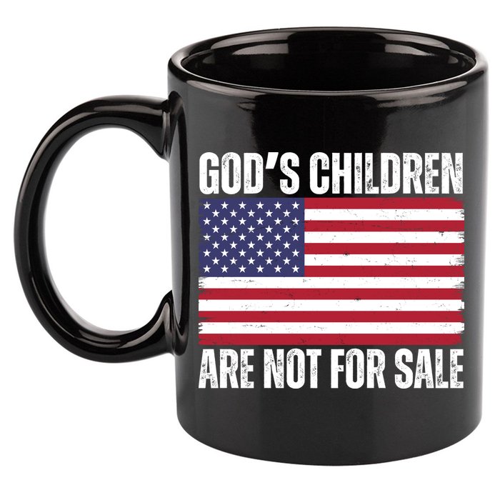 Gods Children Are Not For Sale Funny Political 11oz C Handle Ceramic Mug