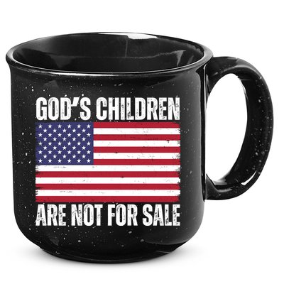 Gods Children Are Not For Sale Funny Political 15oz Campfire Ceramic Mug