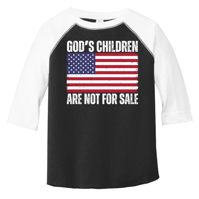 Gods Children Are Not For Sale Funny Political Toddler Fine Jersey T-Shirt