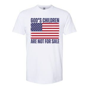 Gods Children Are Not For Sale Funny Political Softstyle CVC T-Shirt