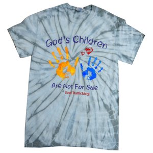 God's Children Are Not For Sale Hand Prints Tie-Dye T-Shirt