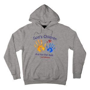 God's Children Are Not For Sale Hand Prints Tall Hoodie