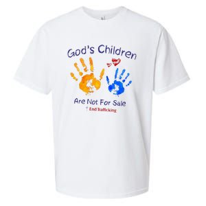 God's Children Are Not For Sale Hand Prints Sueded Cloud Jersey T-Shirt