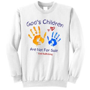 God's Children Are Not For Sale Hand Prints Sweatshirt