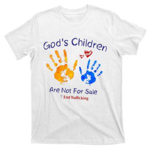 God's Children Are Not For Sale Hand Prints T-Shirt