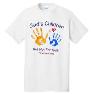 God's Children Are Not For Sale Hand Prints Tall T-Shirt