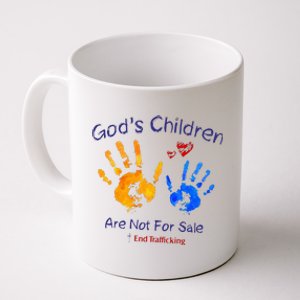 God's Children Are Not For Sale Hand Prints Coffee Mug