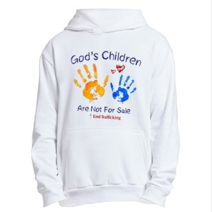 God's Children Are Not For Sale Hand Prints Urban Pullover Hoodie