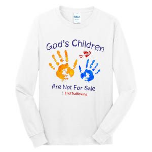 God's Children Are Not For Sale Hand Prints Tall Long Sleeve T-Shirt