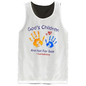 God's Children Are Not For Sale Hand Prints Mesh Reversible Basketball Jersey Tank