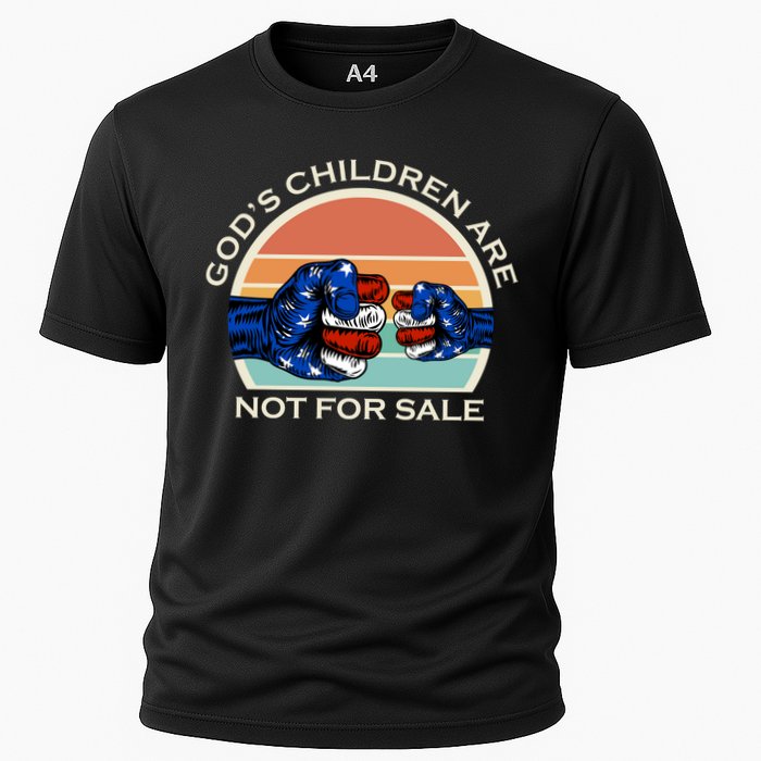 Gods Children Are Not For Sale Politcal USA Performance Shirt