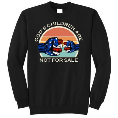 Gods Children Are Not For Sale Politcal USA Sweatshirt