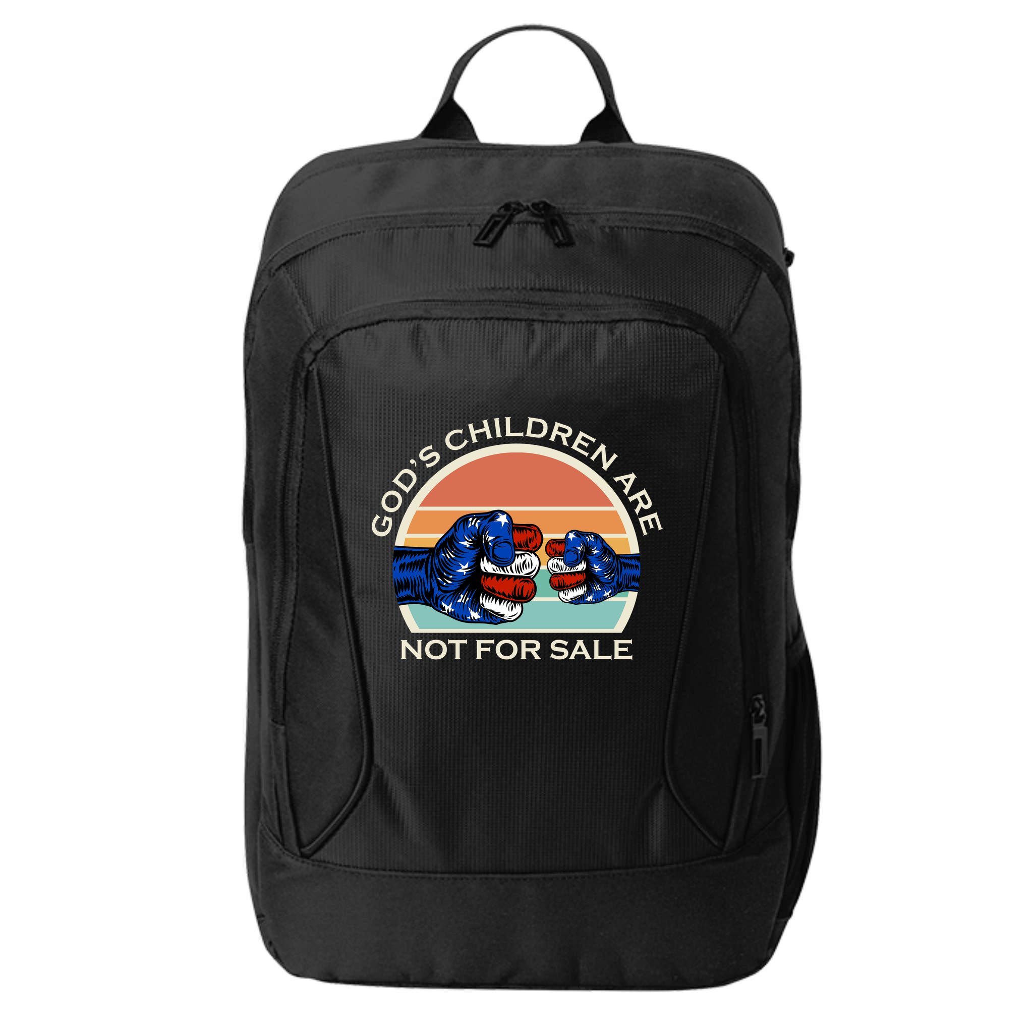 Gods Children Are Not For Sale Politcal USA City Backpack