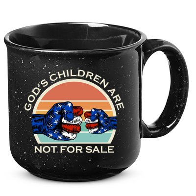 Gods Children Are Not For Sale Politcal USA 15oz Campfire Ceramic Mug