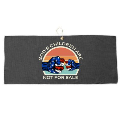 Gods Children Are Not For Sale Politcal USA Large Microfiber Waffle Golf Towel