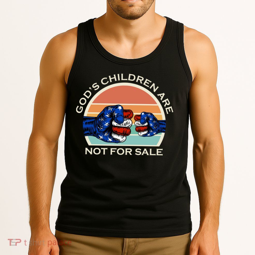 Gods Children Are Not For Sale Politcal USA Tank Top