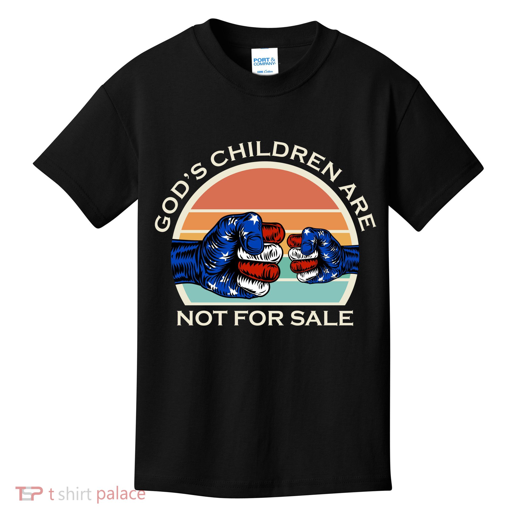 Gods Children Are Not For Sale Politcal USA Kids T-Shirt