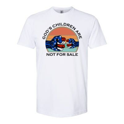 Gods Children Are Not For Sale Politcal USA Softstyle® CVC T-Shirt