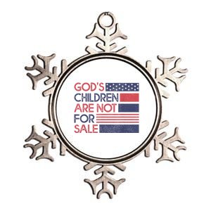 Gods Children Are Not For Sale Metallic Star Ornament