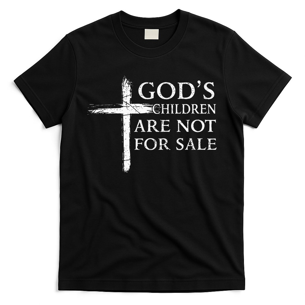 Gods Children Are Not For Sale Cross Christian T-Shirt