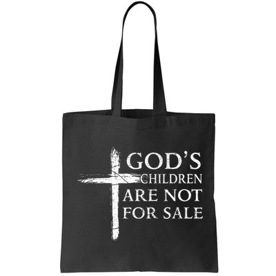 Gods Children Are Not For Sale Cross Christian Bag