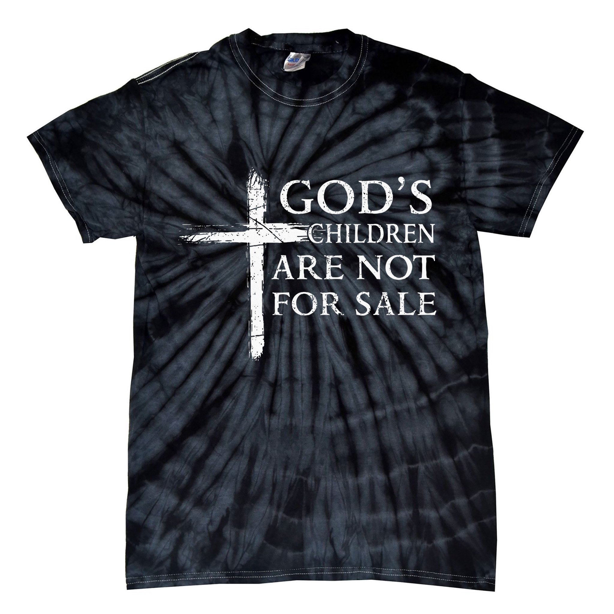 Gods Children Are Not For Sale Cross Christian Tie-Dye T-Shirt