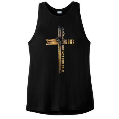 Gods Children Are Not For Sale: Embracing Sound Of Freedom Ladies PosiCharge Tri-Blend Wicking Tank