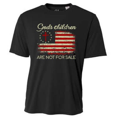 Gods Children Are Not For Sale Funny Quote Gods Children Cooling Performance Crew T-Shirt