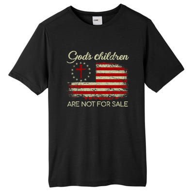 Gods Children Are Not For Sale Funny Quote Gods Children Tall Fusion ChromaSoft Performance T-Shirt