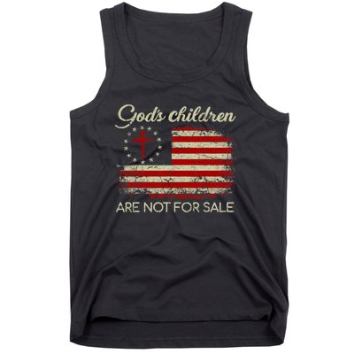 Gods Children Are Not For Sale Funny Quote Gods Children Tank Top