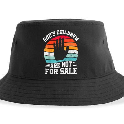 Gods Children Are Not For Sale End Human Trafficking Human Rights Sustainable Bucket Hat