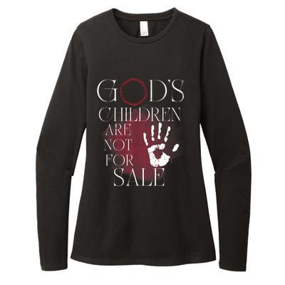 Gods Children Are Not For Sale For Children Family Womens CVC Long Sleeve Shirt