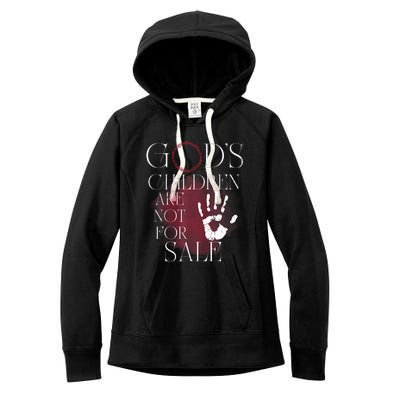 Gods Children Are Not For Sale For Children Family Women's Fleece Hoodie