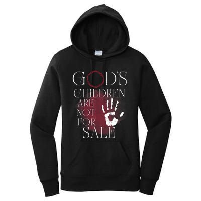 Gods Children Are Not For Sale For Children Family Women's Pullover Hoodie