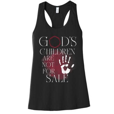 Gods Children Are Not For Sale For Children Family Women's Racerback Tank