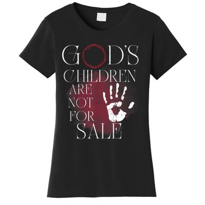 Gods Children Are Not For Sale For Children Family Women's T-Shirt