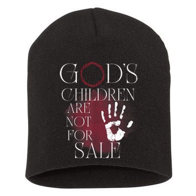 Gods Children Are Not For Sale For Children Family Short Acrylic Beanie