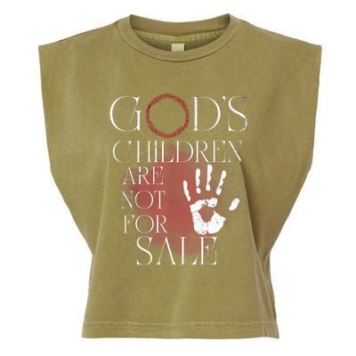 Gods Children Are Not For Sale For Children Family Garment-Dyed Women's Muscle Tee