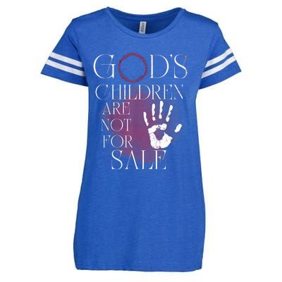 Gods Children Are Not For Sale For Children Family Enza Ladies Jersey Football T-Shirt